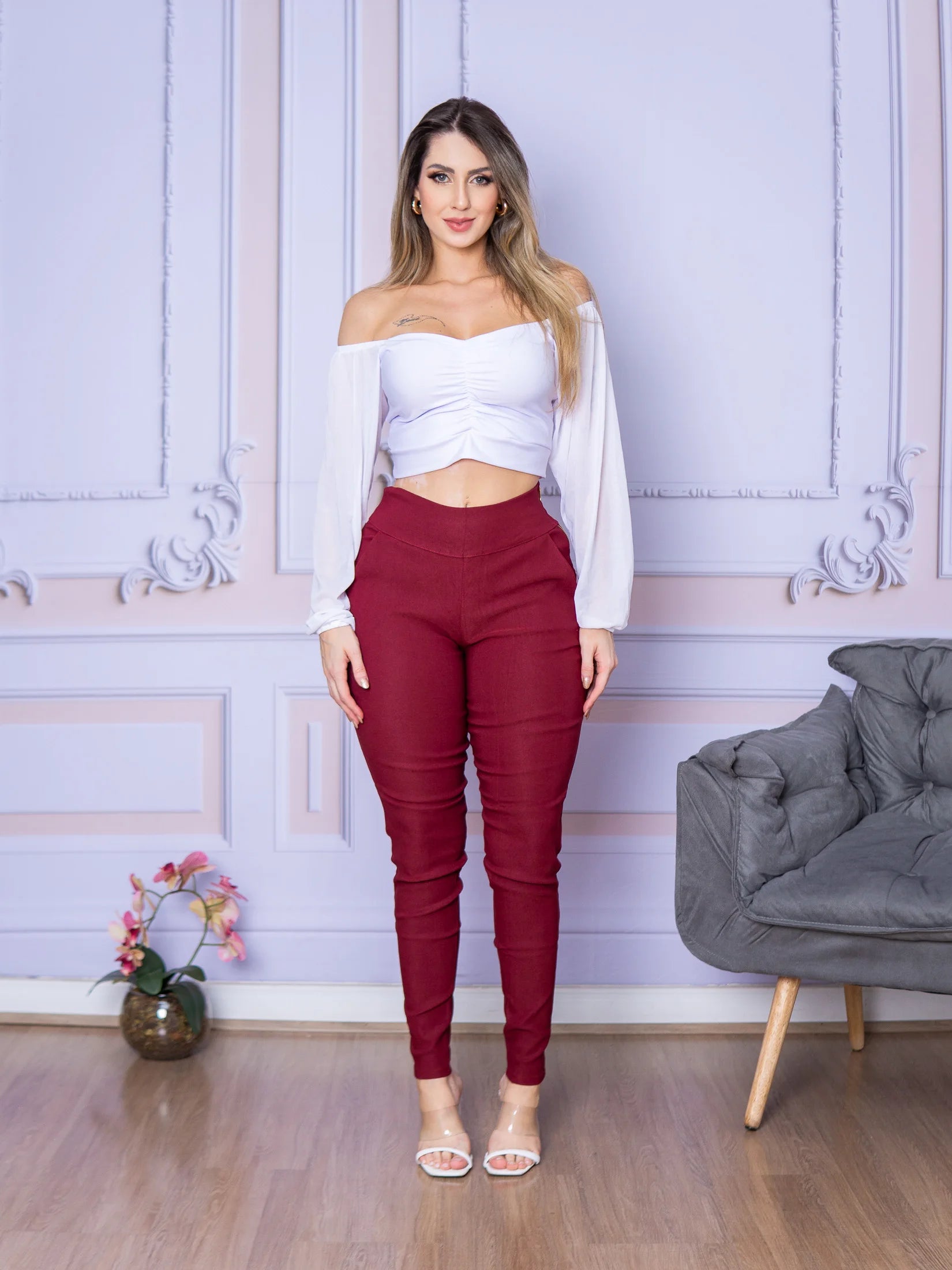 Calça Social Skinny